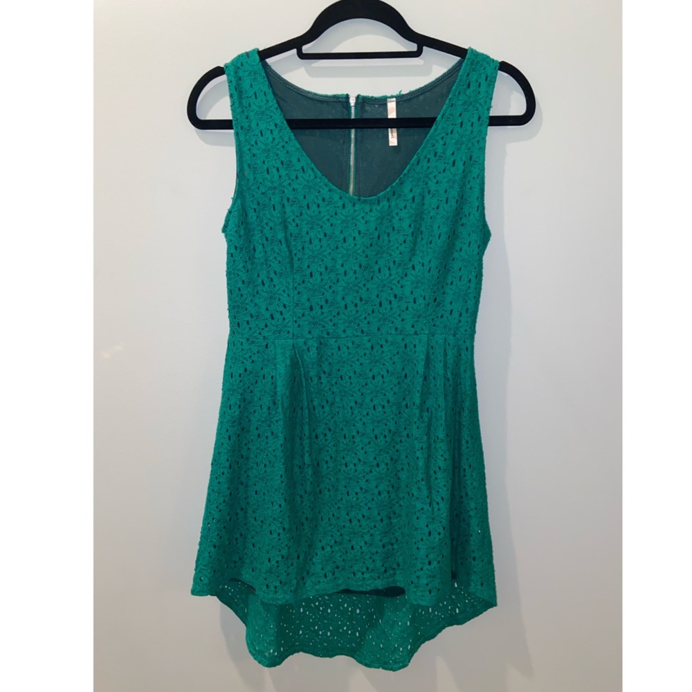Lacy Green Formal Dress